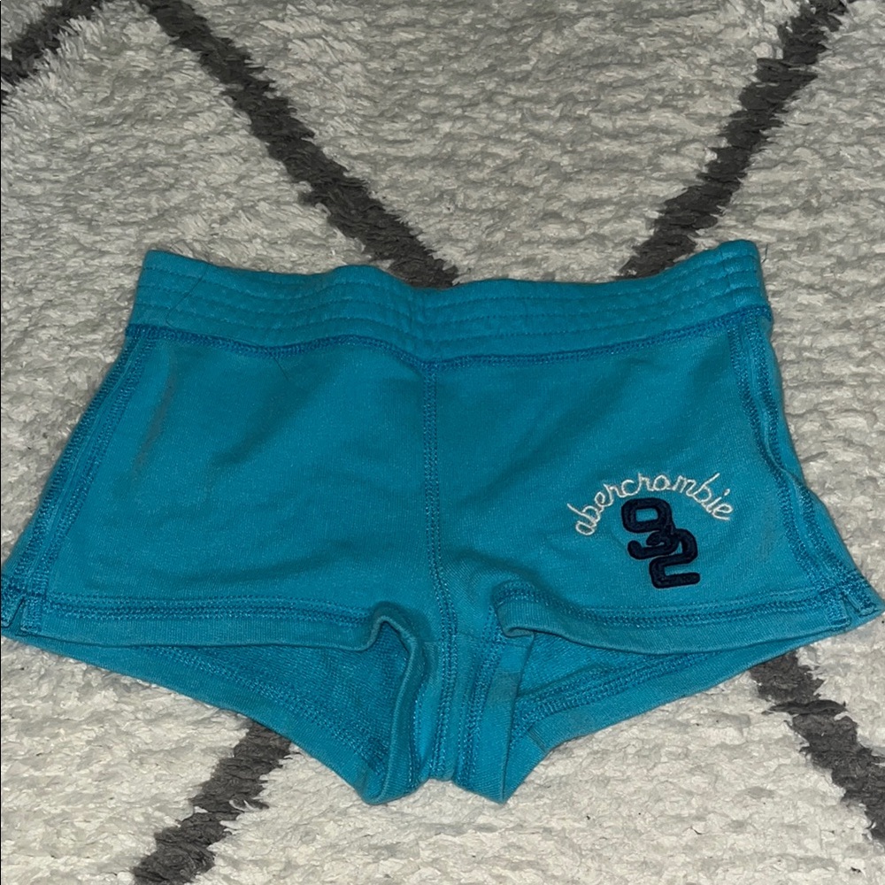 Abercrombie & Fitch Blue Cotton Shorts